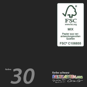 Cardstock 12"x24" 240g/m² (30,5 x 61cm) in schwarz