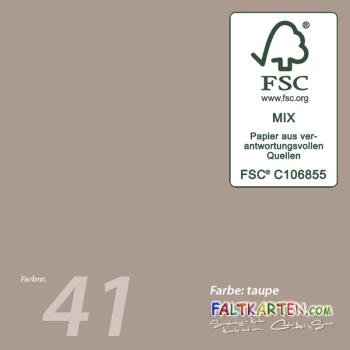 Cardstock 12"x24" 220g/m² (30,5 x 61cm) in taupe