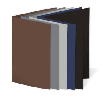 Sortiment "Dunkle Farben" 25x Faltkarten in 5 Farben DIN A5 - farbig sortiert