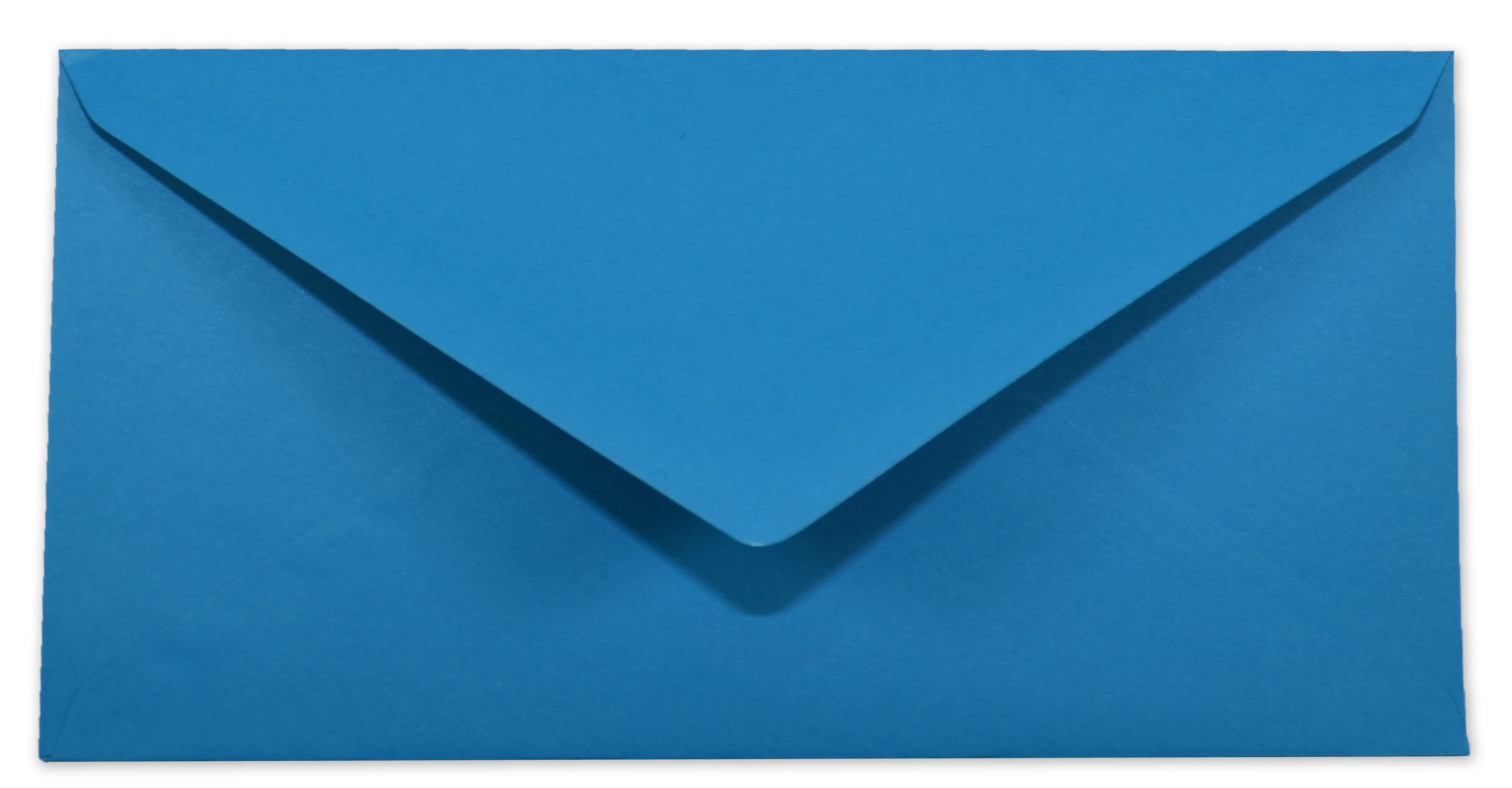 Briefumschlag Kuvert In Pazifikblau Din Lang 120gm² Nassklebung