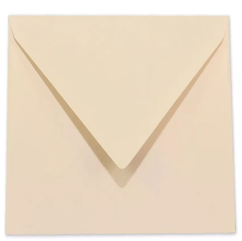 Briefumschlag quadratisch 16x16cm in creme