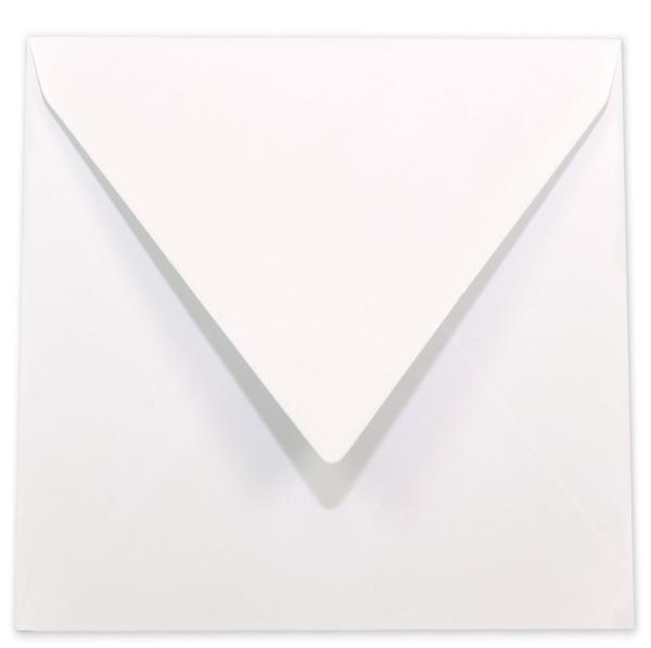 Briefumschlag 11x11cm in weiss 120g ohne Fenster, Nassklebung