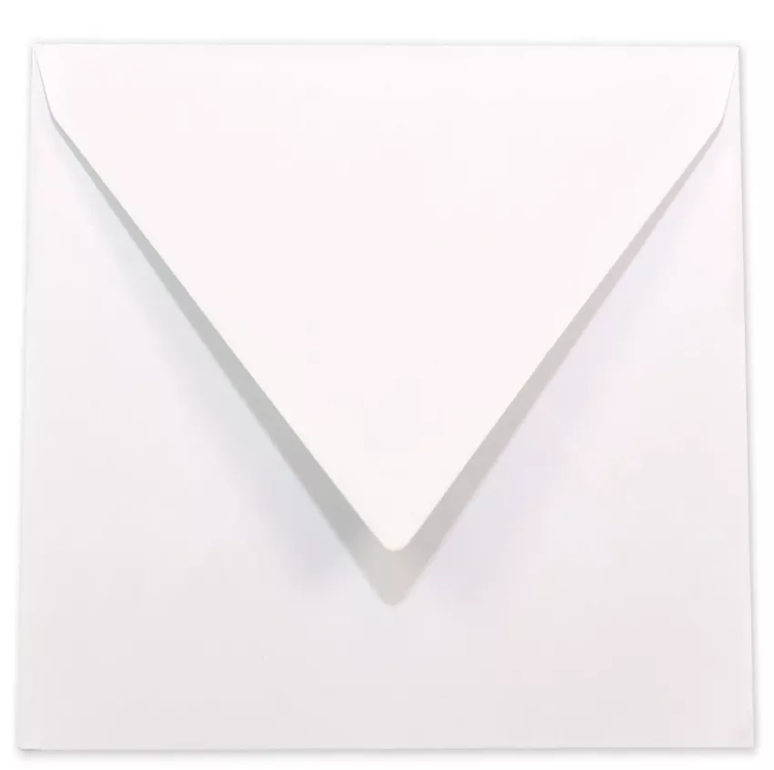 Briefumschlag quadratisch 16x16cm in weiss