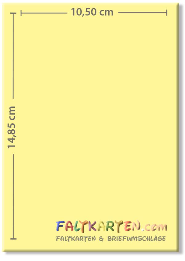 Karte - Einlegekarte DIN A6 240g/m² in gelb