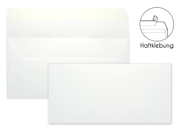 Briefumschlag DIN-Lang Haftklebung in weiss