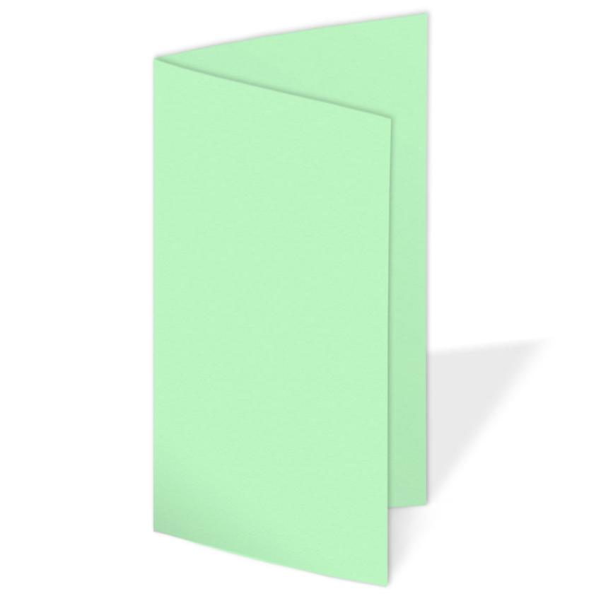 Faltkarte DIN Lang 240g/m² in pastell grün