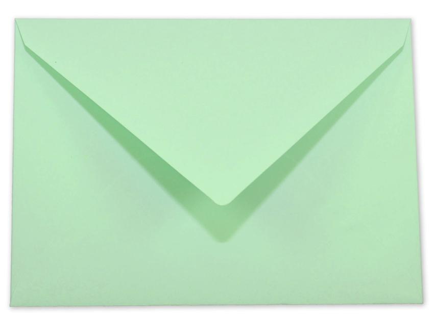 Briefumschlag DIN C6 Nassklebung in pastell grün