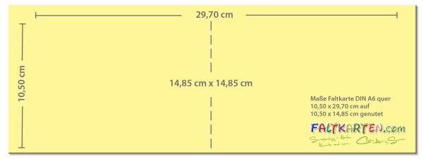 Doppelkarte - Faltkarte 270g/m² DIN A6 quer in recycling schwarz