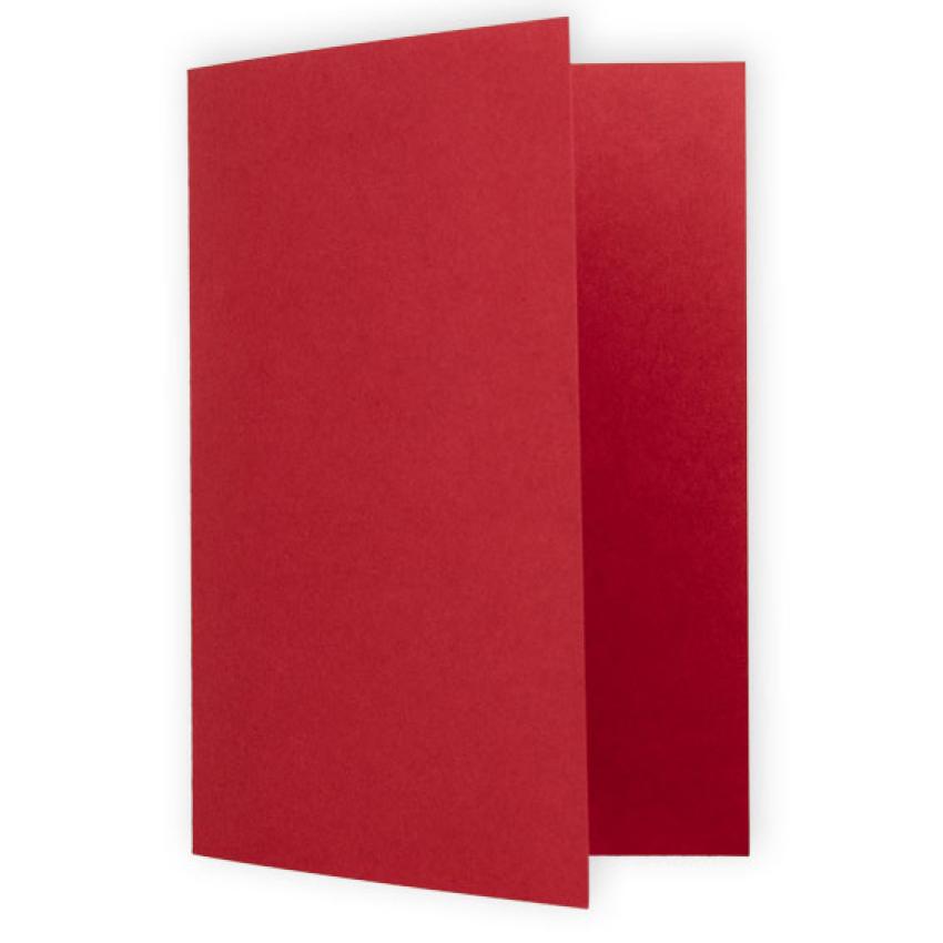 Doppelkarte - Faltkarte 220g/m² DIN A6 in karminrot