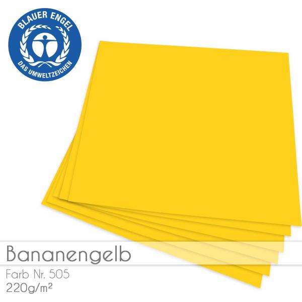 Cardstock "Basic" 12"x12" 220g/m² (30,5 x 30,5cm) in bananengelb