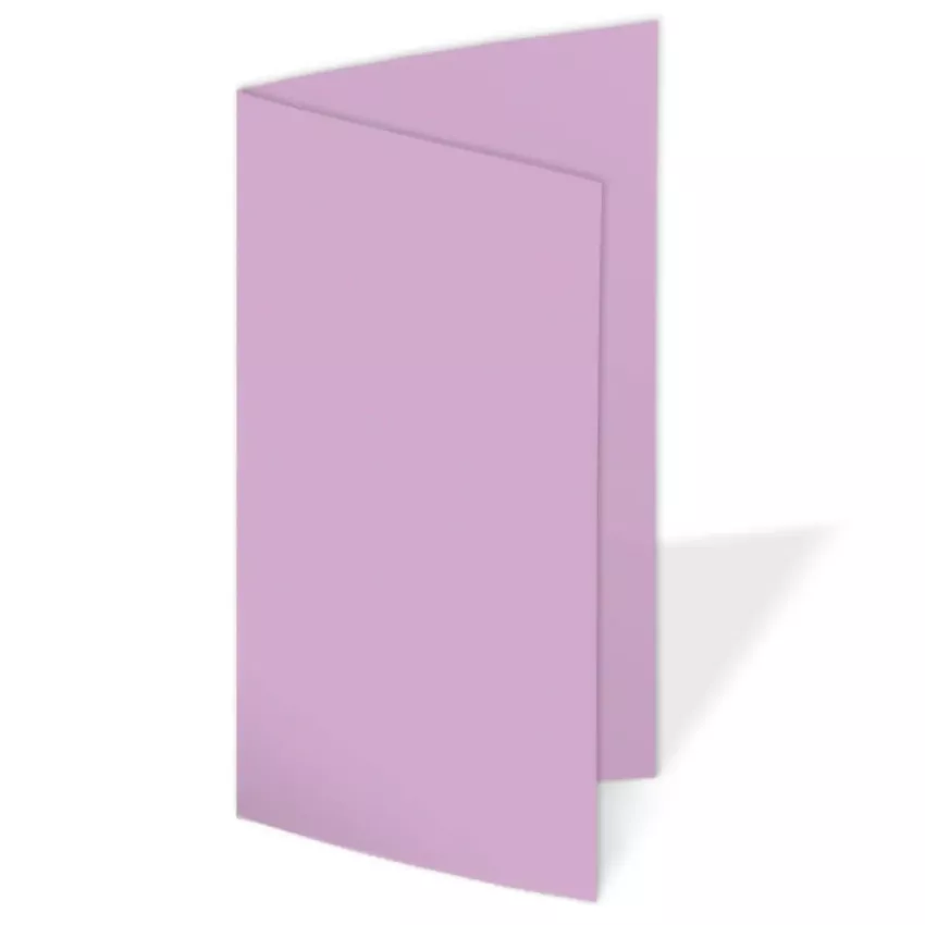 Faltkarte DIN Lang 220g/m² in lavendel