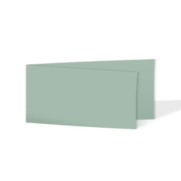 Faltkarte DIN Lang quer 220g/m²  in eukalyptus