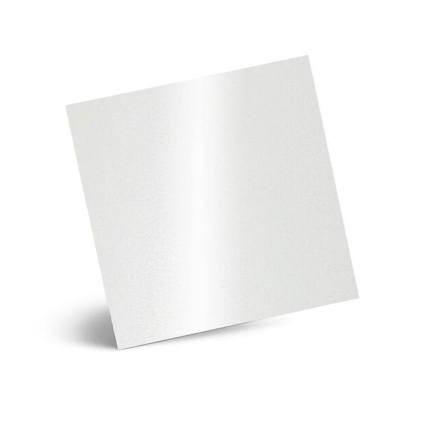 Karte - Einlegekarte 15x15 cm 300g/m² in metallic polarweiss