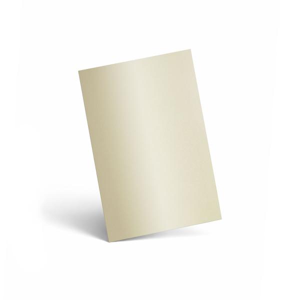 Karte - Einlegekarte DIN A6 250g/m² in metallic ivory