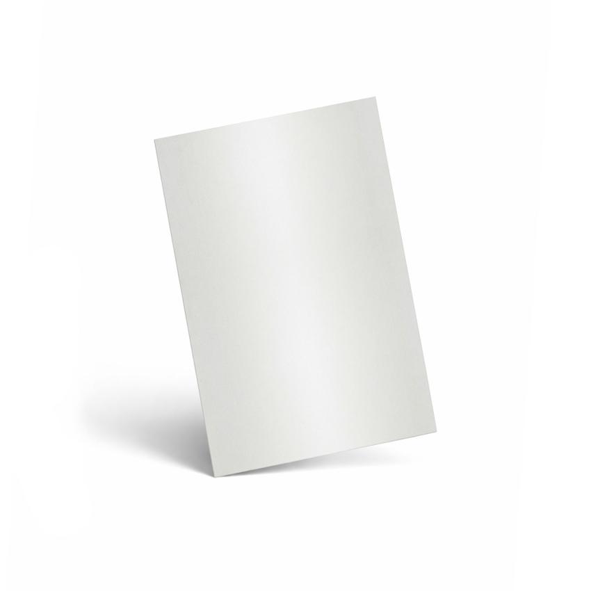 Karte - Einlegekarte DIN A6 300g/m² in metallic polarweiss