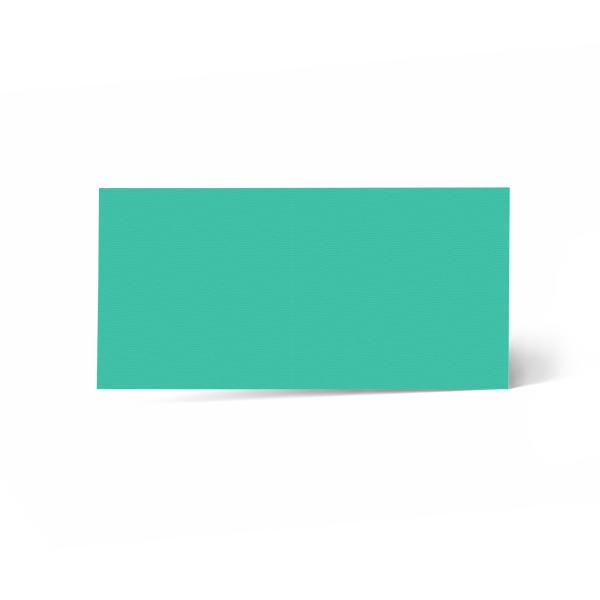 Karte - Einlegekarte DIN Lang 210g/m² in struktur türkis
