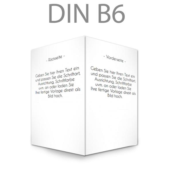 Klappkarte blanko DIN B6 (eigenes Design)