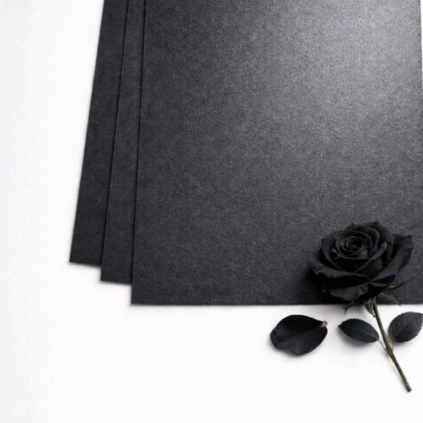 Cardstock "Metallic" - Bastelpapier 250g/m² DIN A4 in metallic-anthrazit - 25 Bogen