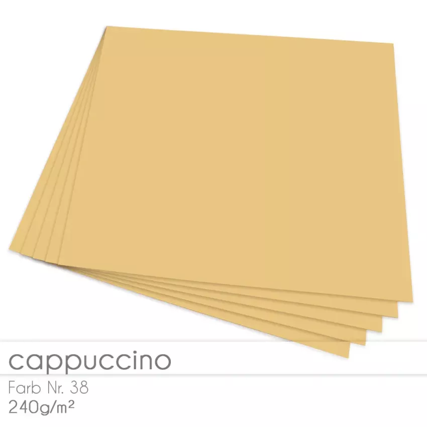 Cardstock "Premium" 12"x12" 240g/m² (30,5 x 30,5cm) in cappuccino