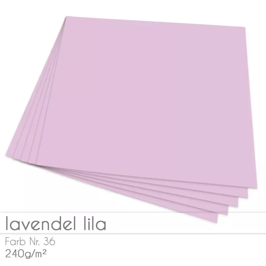 Cardstock "Premium" 12"x12" 220g/m² (30,5 x 30,5cm) in lavendel