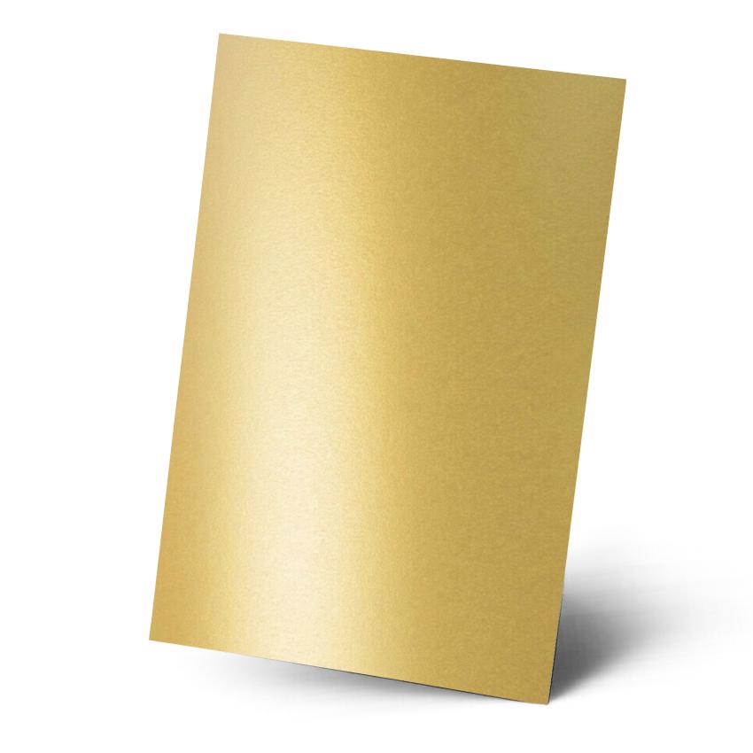 Karte - Einlegekarte DIN A5 250g/m² in metallic gold