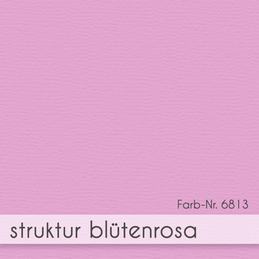 Karte - Einlegekarte 15x15 cm 210g/m² in struktur blütenrosa