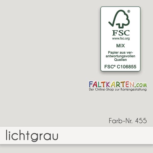 Karte - Einlegekarte DIN B6 240g/m² in lichtgrau