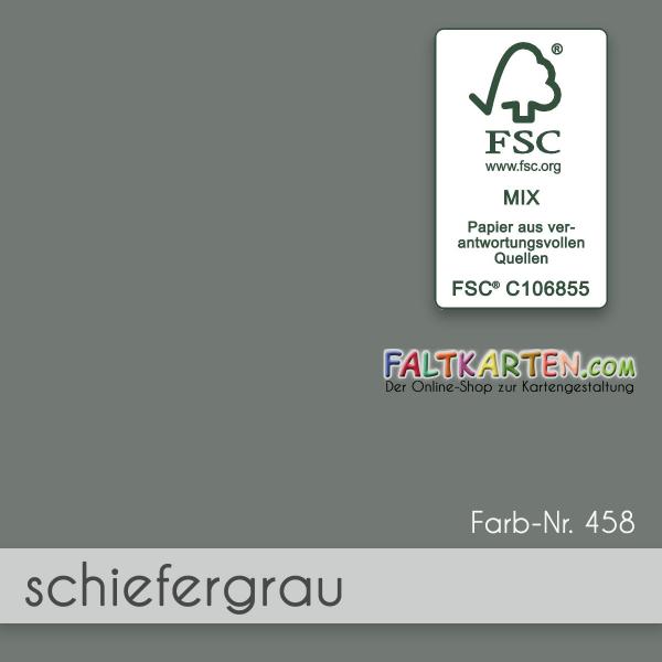 Tonkarton - Tonpapier DIN A4 120g/m² - 25 Bogen in schiefergrau