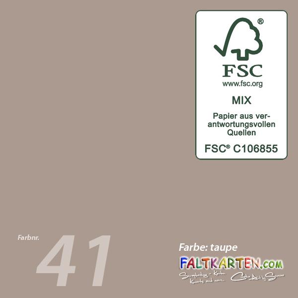 Cardstock "Premium" 12"x12" 220g/m² (30,5 x 30,5cm) in taupe