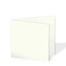 Doppelkarte - Faltkarte 15x15cm, 240g/m² in elfenbein