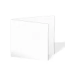 Doppelkarte - Faltkarte 15x15cm, 240g/m² in weiss