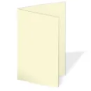 Doppelkarte - Faltkarte 240g/m² DIN A6 in hellcreme