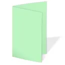 Doppelkarte - Faltkarte 240g/m² DIN A6 in pastell grün