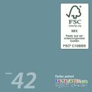 Tonkarton - Tonpapier DIN A4 120g/m² - 25 Bogen in petrol