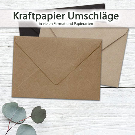 Briefumschläge aus Kraftpapier